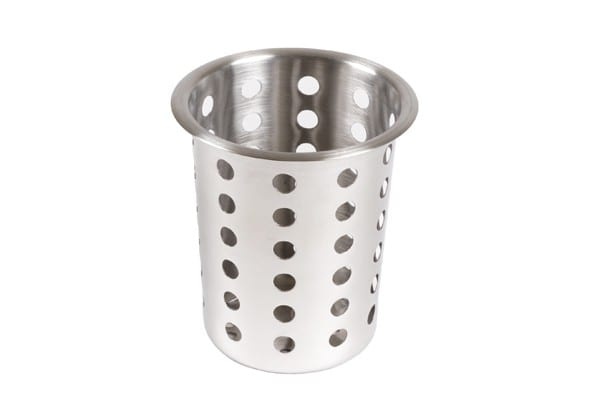 Panier à couverts cylindrique INOX, 115x130 mm