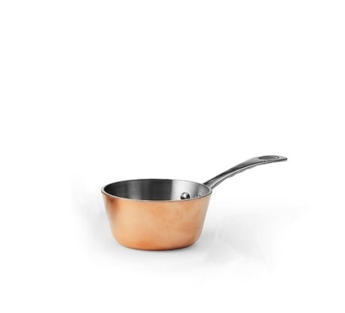 Mini casserole en cuivre, 0,2 litre - Patina