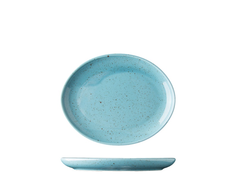 Assiette ovale, 20 cm, Lifestyle Arctic Blue - Lilien