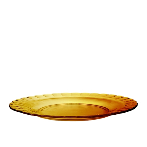 Assiette en verre 26 cm, Picardie Ambre - Duralex