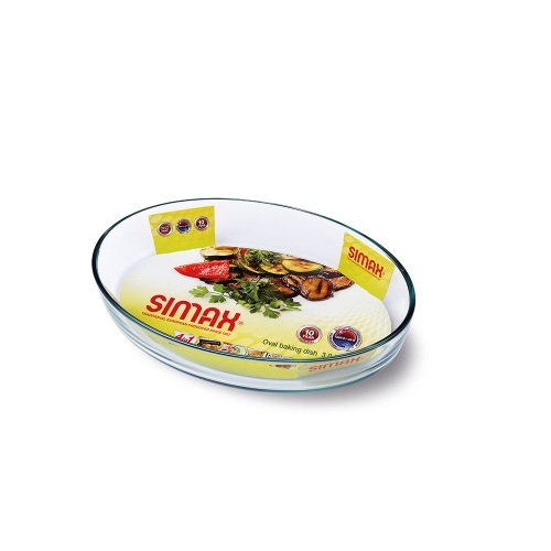 Plat à four ovale en verre, 30 x 21 cm - Simax