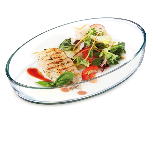 Plat à four ovale en verre, 35 x 24 cm - Simax