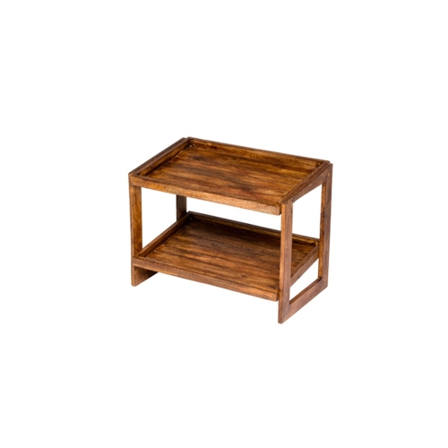 Buffet à deux niveaux en bois de manguier - Patina