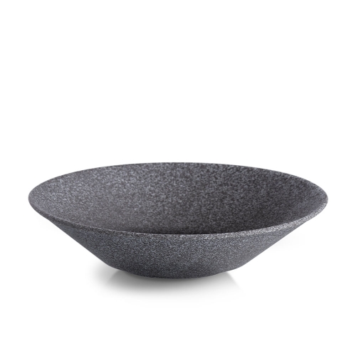 Assiette creuse brute n° 4, 27 cm, gris foncé - Benedikt