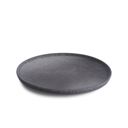 Assiette Hazy no 4, Semi-vitrée, 20 cm, Gris foncé - Benedikt