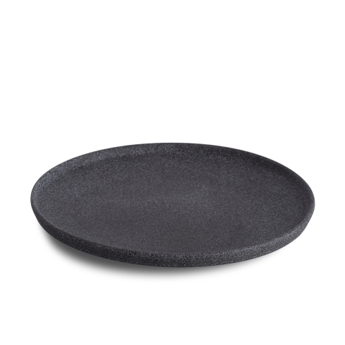 Assiette Hazy no 4, Semi-émaillée, 23 cm, Gris foncé - Benedikt