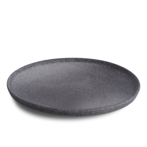 Assiette Hazy no 4, Semi-émaillée, 26 cm, Gris foncé - Benedikt