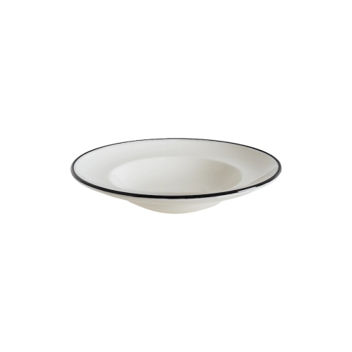 Assiette creuse 24 cm, Gourmet Linea Black - Bonna
