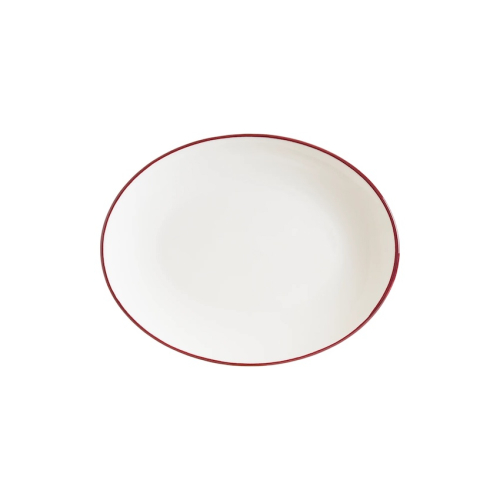 Plat de service 36 x 28 cm, Gourmet Linea Burgundy - Bonna