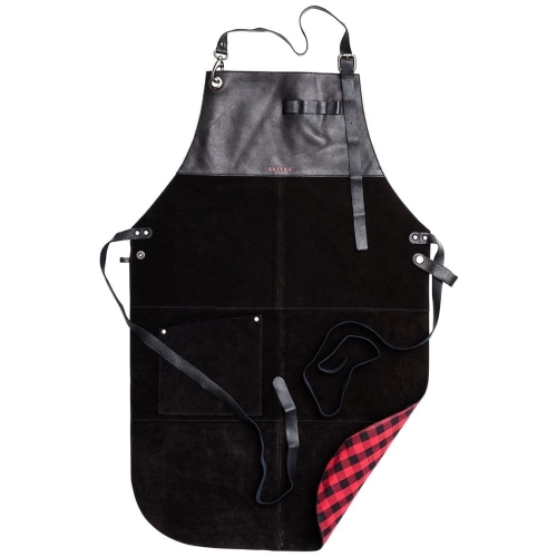 Tablier Satake en daim, Medium - Satake