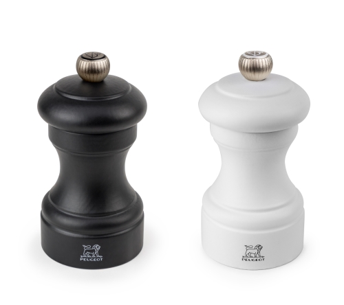 Set moulin à sel et à poivre, 10 cm, Bistro Duo - Peugeot - Noir & Blanc