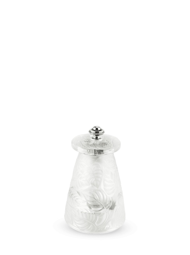 Ensemble avec moulin à sel et poivre, Lalique, 9 cm - Peugeot
