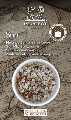 Mélange de Sel pour Moulin, Sun, 135g - Peugeot