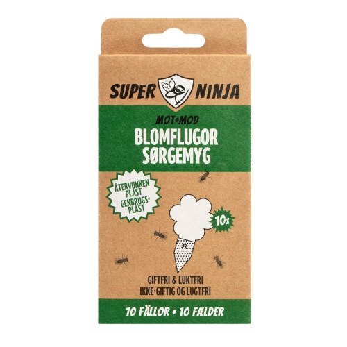 Piège à mouches pour fleurs, paquet de 10 - Super Ninja