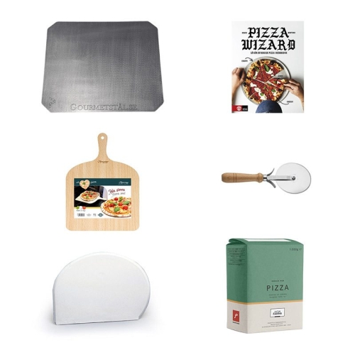 Kit de démarrage pour pizza, Gourmet acier avec accessoires