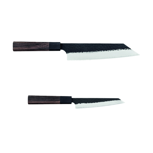 Set de couteaux Bunka Kurouchi finish, Shinmatsu - Suncraft