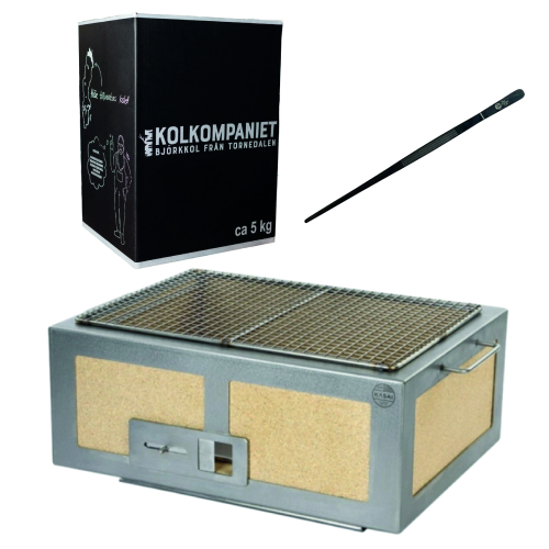 Grill de table japonais / Konro, Kasai Little avec pince et charbon