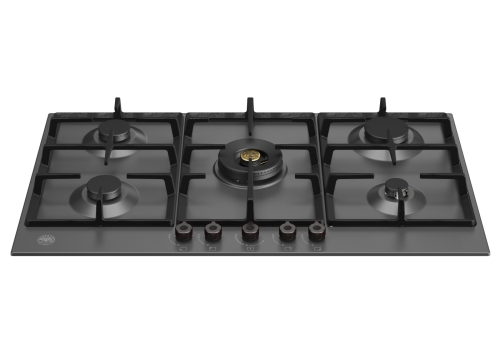 Table de cuisson à gaz noir mat, 90 cm, Professional - Bertazzoni