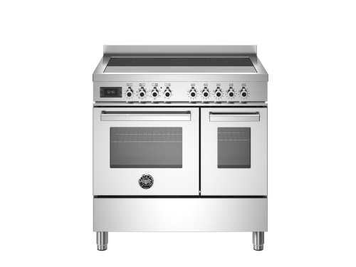 Plaque à induction Professional, 90 cm, 5 Zones, Double four, Inox - Bertazzoni