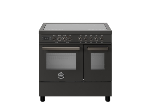 Plaque de cuisson à induction Professional, 90 cm, 5 Zones, Double four, Carbonio - Bertazzoni