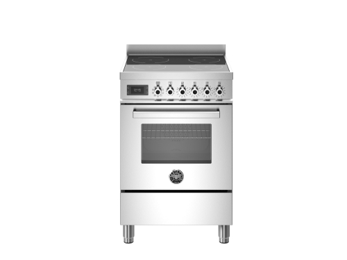 Plaque à induction Professional, 60 cm, 4 Zones, Four simple, Acier inoxydable - Bertazzoni