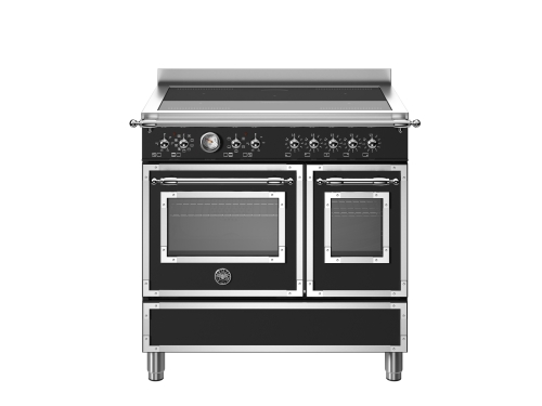 Plaque à induction Heritage, 90 cm, 5 Zones, Double four, Noir mat - Bertazzoni