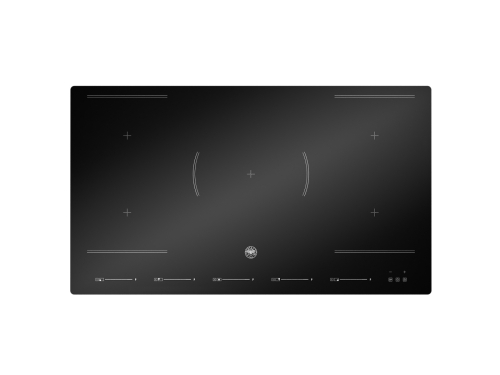 Plaque de cuisson à induction 90 cm, bord biseauté, 5 zones - Bertazzoni