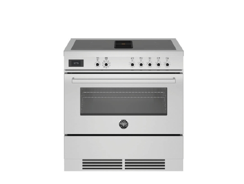 Plaque de cuisson autoportante Professional, Extracteur intégré, 90 cm, Acier inoxydable - Bertazzoni