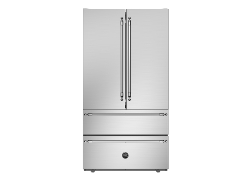 Réfrigérateur-congélateur Side-by-side Heritage, avec machine à glaçons, acier inoxydable - Bertazzoni
