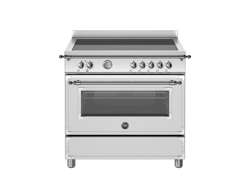 Plaque de cuisson à induction Heritage, 90 cm, 5 Zones, Four simple, Acier inoxydable - Bertazzoni