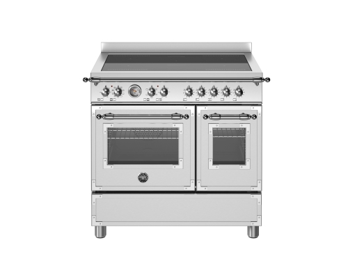 Plaque de cuisson à induction Heritage, 90 cm, 5 Zones, Double four, Inox - Bertazzoni
