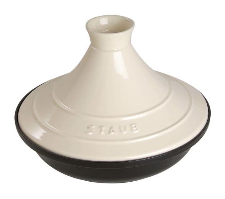 Tajine en fonte, 28 cm, noir/crème - Staub