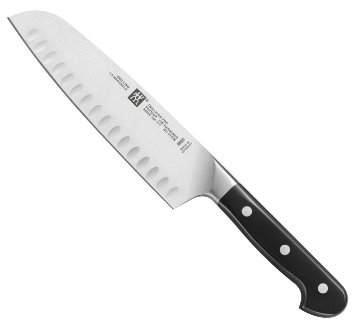 Couteau Santoku bord cannelé, 18 cm - Zwilling Pro