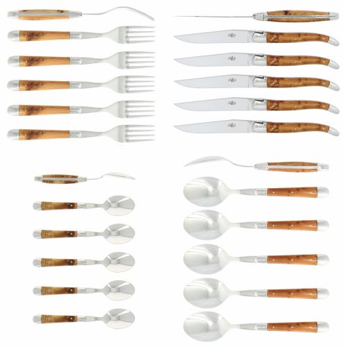 Ensemble de couverts 05, Manche en En, poli, Tradition - Forge de Laguiole