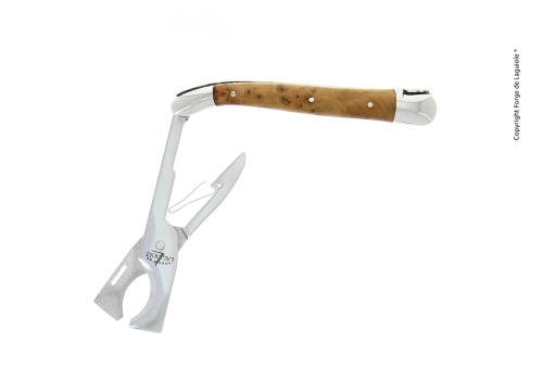 Pince à cigares, manche Tuja, poli - Forge de Laguiole