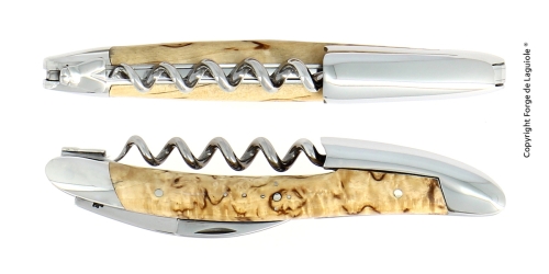 Couteau de sommelier en bouleau, poli, Tradition - Forge de Laguiole