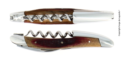 Couteau de sommelier en bois de chêne, poli, Tradition - Forge de Laguiole