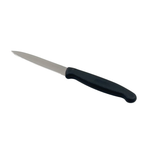 Le petit couteau d'office classique avec manche en plastique noir, 10cm - The Kitchen Lab