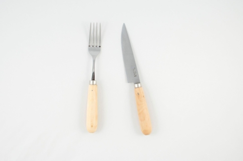 Couteau et fourchette manche en buis, lot de 2 - Pallarès