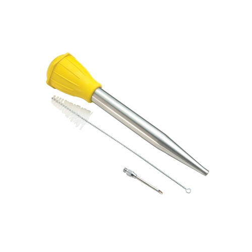 Set de baster/pipette/seringue à marinade en acier inoxydable - Fox Run