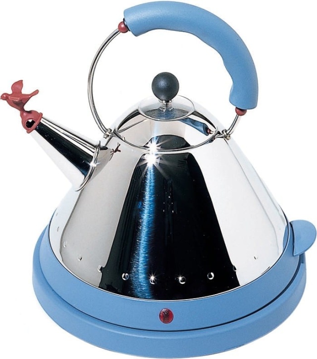 Bouilloire, Inox, acier/bleu clair - Alessi