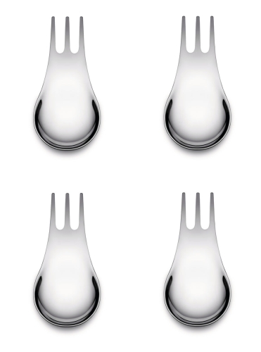 Moscardino, Couverts pour Snacks, Tapas et Aperitivo, 4 pièces - Alessi