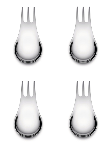 Moscardino, Couverts pour Snacks, Tapas et Aperitivo, 4 pièces - Alessi