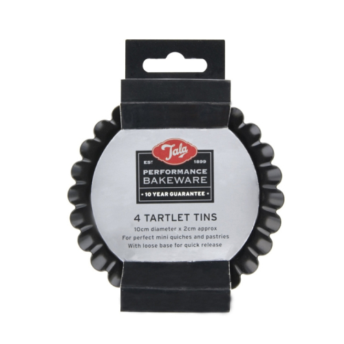 Plat à tartelette, antiadhésif, 10cm, 4 pièces - Tala