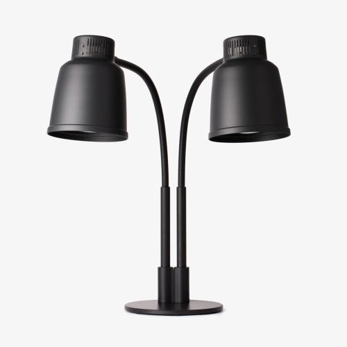 Lampe chauffante double autoportante LPF, noire - Stayhot