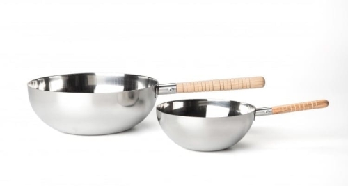 Mini wok en inox - 100% Chef
