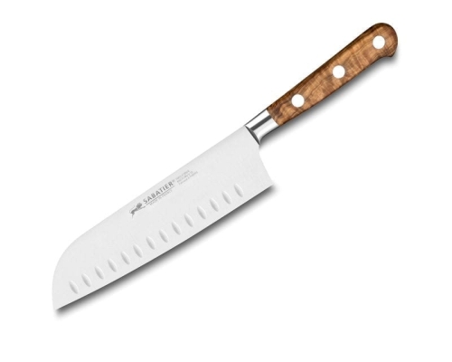 Couteau Santoku Idéal Provence Bord Cannelé 18 cm - Sabatier Lion