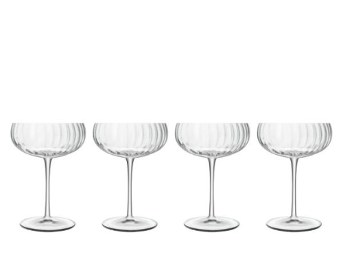 Coupe / Coupes à champagne, Optica, 30 cl, 4 pièces - Luigi Bormioli