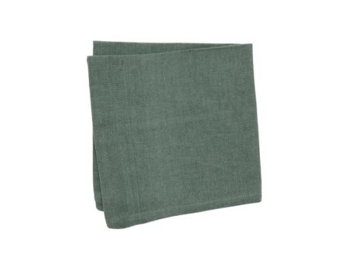 Serviette de table en tissu 45 x 45 cm, vert forêt - Bastian