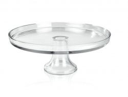 Plat à gâteau sur socle en verre, 32cm ø